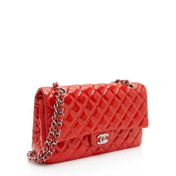 Chanel Patent Leather Classic Medium Double Flap Bag - Picture 2 of 14